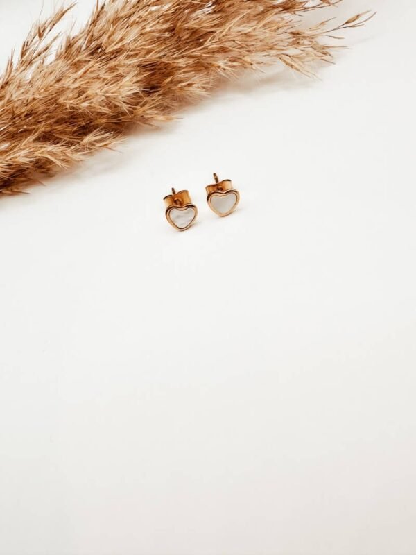 Love Studs | Gold White